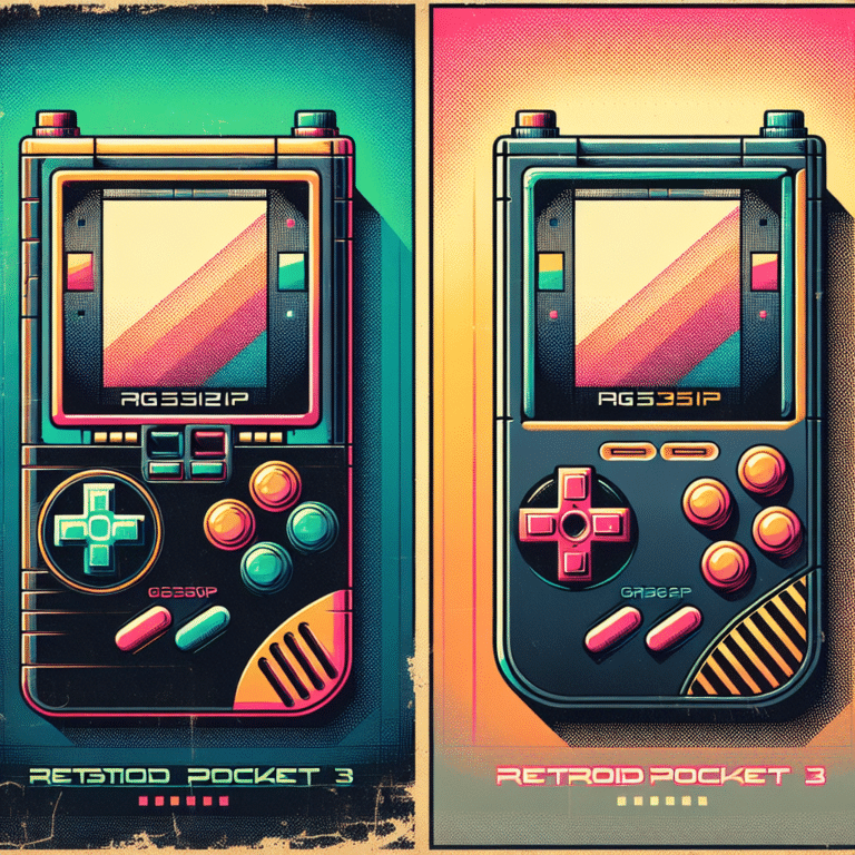 Comparing the Retroid Pocket 3 and the RG351P".